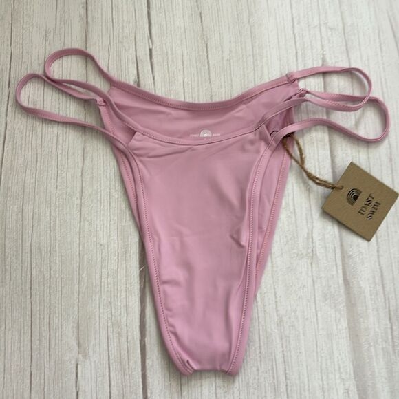 Toast Swim Signature Open Side Bikini Bottom in Pink Lavender - Picture 3 of 7